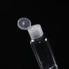 Garrafa de plástico PET 60ml com tampa flip transparente garrafa de forma redonda para removedor de maquiagem descartável gel desinfetante para as mãos Rtrhl