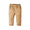 Pantalones de primavera y otoño para niños, pantalones de algodón para bebés, ropa informal fina blanca y negra para niños pequeños 230617