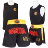 Autres articles de sport Boxe Uniforme Sanda Costume Adulte Enfants Muay Thai Short MMA Chemise Kongfu Uniforme Wushu Vêtements Arts Martiaux Performance Costume 230617
