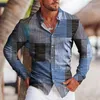 Mäns casual skjortor lyxmode för män Starry Sky Print överdimensionerad knapp långärmad toppmens klädklubbdesigner och blusar