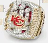 2022 2023 KC Super Bowl Team Champions Championship Ring With Tood Display Box Souvenir Men Fan Gift Drop Shipping