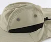 Breda randhattar Bucket Connectyle Men's Mesh Flap Justerbar Summer Sun Protection Hat UPF50 Lätt andningsfulla utomhusfiske CAP 230619