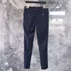 Broek 2022 Mode Luxe Merk TB Broek Mannen Slim Fit Casual Pak Broek Zakelijk Blauw Lente Herfst Effen Wol Katoen formele Broek