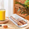 Storage Bottles Rolling Egg Holder Refrigerator Dispenser Kitchen Stackable Box Organizer Container