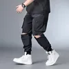 Men's Pants Hip Hop Streetwear Pant Men Oversize Removable Short Male Jogger Cargo Trousers High Quality Plus Szie 6XL 7XL HX412