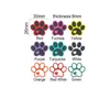 Baby Teethers Toys Chenkai 50PCS Cartoon Dog Paw Perline in silicone Perlina focale fai-da-te BPA Free Infant Masticabile Dummy Collana Ciuccio Accessori giocattolo 230617