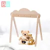 Rattles Mobiles 1PC Babygym Cabides de madeira Gimnasio Baby Activity Gym Playmat Tapis Eveil Bebe Nordic Simple Wooden Born Gift Toys For born 230617