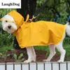 Regenmantel hochwertiger Haustierhund Regenmantel transparenter Rand mit Kapuze Regenweiche für kleine mittelgroße große Hunde wasserdichte Regenmantel Corgi Labrador