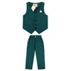 Kleding Sets Lente Herfst Kinderen Vest Broek 2 Stuks Kinderen Formele Pakken Jongens Meisjes Gentleman Bruiloft Prestaties Kostuum 230617