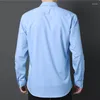 Men's Casual Shirts Red Mens Dress Brand Long Sleeve Bamboo Fiber Stretch Shirt Men Chemise Non Iron Easy Care Formal Business Wedding