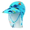 Cuffie da nuoto Bambini Bambini Estate Protezione UV UPF 50 Spiaggia all'aperto Cappello da sole per bambini Ragazzo Ragazza Costume da bagno Cappuccio con patta Cappuccio regolabile Costumi da bagno 230617