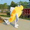 Yellow Fish Mascot Costumes Carnival Hallowen Gifts unisex vuxna fancy party spel outfit semester utomhus reklamdräkt kostym