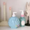 Dispenser Cute Shell Forma di profumo Shampoo da bagno Bottiglia 250ml / 350ml Dispenser di sapone Lavaggio del corpo Balsamo per capelli Bottiglia riutilizzabile