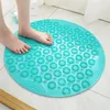 Matten 55CM Antislip Ronde Badkamermat Veiligheidsdouche Badmat PVC Massage Pad Badkamertapijt Vloerafvoer Zuignap Badmat