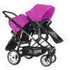 Passeggiatori# Twin con paesaggio high paesaggio bb posteriore anteriore a doppia persona può sedersi e sdraiarsi leggero passeggino pieghevole passeggino passeggino buggy q240429