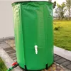 Serbatoi Grande barile di raccolta dell'acqua piovana pieghevole Serbatoio dell'acqua piovana da giardino Contenitore per serbatoio di raccolta pieghevole in PVC resistente con deflusso