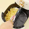 50 folhas descartáveis Air Fryer papel de estanho especial, papel de folha de alumínio quadrado resistente a alta temperatura para assados de peixe 787,4 polegadas