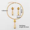 Ketting Oorbellen Set Vergulde Hip Hop Chili Peper Vorm Hanger Koper Vrouwen Mannen Hoge Kwaliteit Sieraden Accessoire