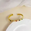 Bangle Multicolor Mankiety Mankiety Banles Stal nierdzewna dla kobiet Summer Bohemia Waterpood Jewelry Vintage Handmade