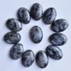 Cuentas 2020 nueva moda natural negro ShimmerStone 18x25mm cabujón de cabina ovalado cuentas en forma de lágrima para fabricación de joyas venta al por mayor 30 unids/lote