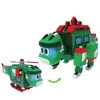 変換玩具ロボットビッグゴーゴゴ腹筋変形カー/飛行機の音楽のフィギュアrex/ping/tomo transformation dinosaur toys for Kid