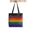 Bolsas Mulheres LGBT Pride Rainbow Flag Shopper Tote impresso Bagharuku Shopper Banfag Bolsa Girl ombro bolsa de compras Lady Canvas Bag