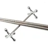 Chopsticks A63I 8 Pcs Zinc Alloy Rest Spoons Stand Forks Knifes Holder Rack Metal Craft Table Decoration (Silver)