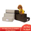 Meubles 2/3 couches Pet Pet Dog Stairs Mettes Pet 3 marches escaliers pour petit chien chat chien maison de compagnie de compagnie d'échelle anti-aslipt amovible pour chiens d'escalier