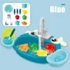 Kitchens Play Food Kitchen Sink Toys With Running Water Educational Funny Gifts For Girls And Boys Children Simulation Kitchen Toys Suit 230617