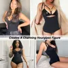 Intimo modellante da donna Shapewear per le donne Controllo della pancia Fajas Colombianas Body Shaper Zipper Open Bust Body Slim Plus Size BuLifter Underwear