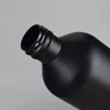 Mat siyah sabun dağıtıcı el losyon şampuan duş jel şişeleri 300ml 500ml Pet Plastik Şişe Banyo Yatak Odası ve Ki QPQX için pompalar