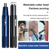 Clippers Trimmers Electric Nose Hair Trimmer Machine Shaver Clipper Cutter Hair Shaving Tool Portable Nose and Ear Razor Trimmer för män och kvinnor 230617