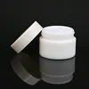 20G 30G 50G Glass Jar White Porcelain Cosmetic burkar med inre PP -foderskydd för läppbalsam Face Cream AVVPK