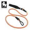 Leashes Truelove Dog Leash Nylon flätat rep koppel för hundar utomhusträning 3mreflektiv stark bärbar husdjur som kör koppel tll2571