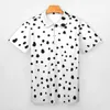 Herenpolo's Dalmatische vlekken Casual poloshirts Dalmatische vlekken T-shirts Heren Grafisch overhemd met korte mouwen Strand Y2K Oversized kleding Cadeau 230617