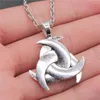 Pendant Necklaces 1 Piece 36x30mm Triquetra Sign Charms Necklace For Women Drop Supplier Pendants Female Gift