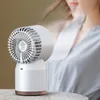 Umidificatori Nuovo ventilatore di raffreddamento dell'aria Mini ventilatore da tavolo USB 360 ° Ventilatore per umidificazione spray Display digitale a LED Ventola di circolazione infinita per raffreddamento ad acqua