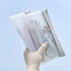 Simple Transparent TPU Leather Korean Fashion Ins Pencil Bag Pouches Stationery Organizer Case Pencilcase School Pen