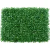 Fleurs décoratives Couronnes Herbe Artificielle Plante Pelouse Panneaux Mur Clôture Maison Jardin Toile de Fond Décor Tapis Verdure Panneau 40 60cm Décoratif D