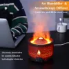 Essential Oils Diffusers REUP Volcanic Flame Aroma Diffuser Oil 360ml Portable Air Humidifier with Cute Smoke Ring Night Light Lamp Fragrance 230617