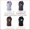 Other Sporting Goods DIY Graphic Men Vests Fashion Personalized Design Print Zipper Hoodies Simple Custom Solid Color Boxing Sports Jackets 230617