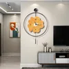Wall Clocks Large Alarm Clock Art Mural Restaurants Silence Bedrooms Mechanism Luxury Reloj Pared Minimalist Decoration ZLXP