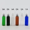 50 x 60ml Amber Clear Black white Green Pet Plastic Lotion Pump Bottle 60cc Plastic Bottle with Pump 2oz Shampoo Pump Bottle Uhfel