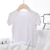 T-shirts Summer Girls T-shirt Clothes Cotton Children Sleeveless Tee Kids Boys Girls Clothes 230220 230617