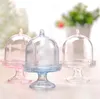 200pcs Akrilik Clear Mini Kek Stand Bebek Duş Şeker Kutusu Düğün Favors Tutucu Doğum Günü Partisi Tatlı Masa Dekoru Malzemeleri SN6918