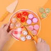 Kitchens Play Food 27pcs Pizza Wooden Toys Food Cooking Simulation Tableware Children Kitchen Pretend Play Toy Fruit Vegetable with Tableware 230617