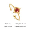 Anéis de casamento WILD FREE vintage simples zircão aço inoxidável fino para mulheres romântico moderno anel ajustável jóias presentes