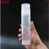 Transparent Clear Essence Pump Plastic Airless flaskor för Lotion Cream Shampo Bath Tomkosmetiska behållare förpackning 100pcsgoods IDCNQ