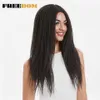 Kadın 26 inç sentetik dantel peruk siyah kadın tığ işi örgüler bükülme Dread sahte loks saç modeli uzun peruklar 230524