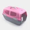 Poussettes produits pour animaux de compagnie populaires transporteur pour chat petite Cage en plastique une petite Cage de transport pour animaux de compagnie Teddy Baume boîte à Air accessoires de voiture